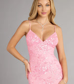 Aurelia Sequin Lace-Up Mini Dress
