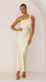 Greta Maxi Dress - Lemon