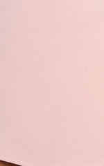 Bindi Boat Neck Bodycon Mini Dress in Pink
