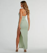 Rose Formal Mesh Corset Column Dress