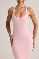 Modal Racerback Maxi Dress in Baby Pink