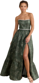 Ellapink Luxe Jacquard Dress | Made To Order