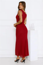 Moonlit Mischief Mesh Maxi Dress