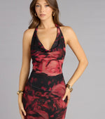 Fable Rose Floral Mermaid Formal Dress