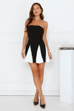 Midnight Upload Strapless Mini Dress