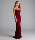Nicola Strappy Tie-Back Mermaid Dress