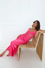 Permission To Party Satin Maxi Dress