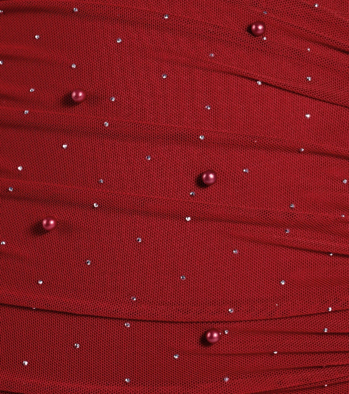 Life Of The Party Rhinestone And Pearl Mini Dress