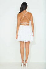 Chasing Love Mini Dress White