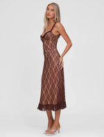 Deja Dress - Brown Lace