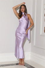 Kissed By Moonlight Satin Maxi Dress