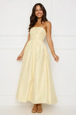 Dancing In Magic Strapless Maxi Dress