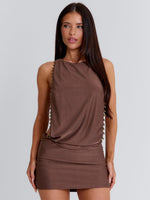 Magi Mini Dress Brown