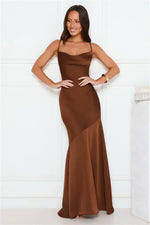 Brilliant Belle Satin Maxi Dress