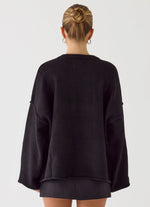 Jack Oversized Knit Sweater - Black