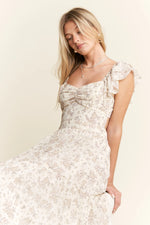Jade By Jane Full Size Ruffle Sleeve Tiered Maxi Dress Plus Size