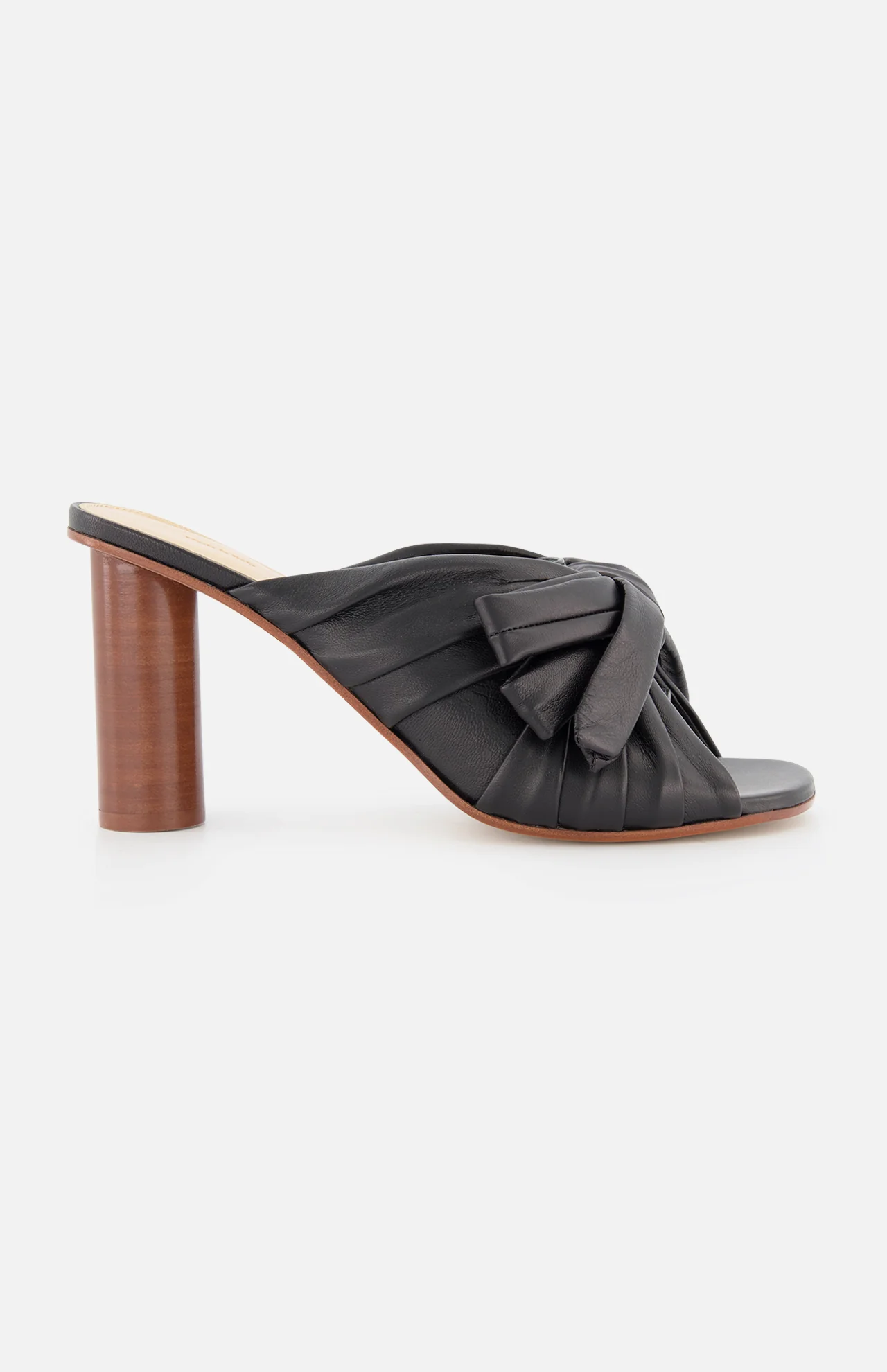 Bow And Wood Heel Sandal