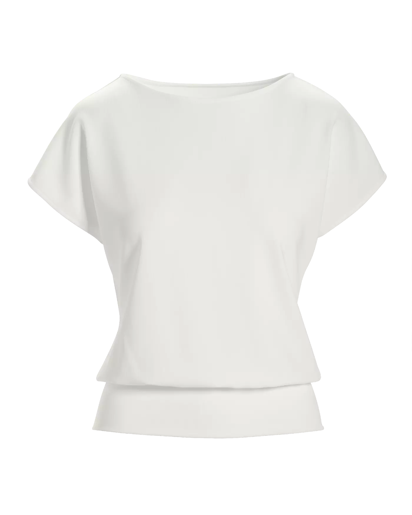 Beyond Travel Short Sleeve Blouson Top