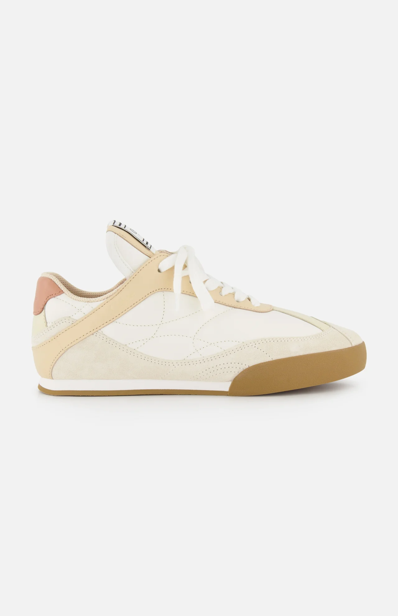 Suede and Leather Mix Sneakers