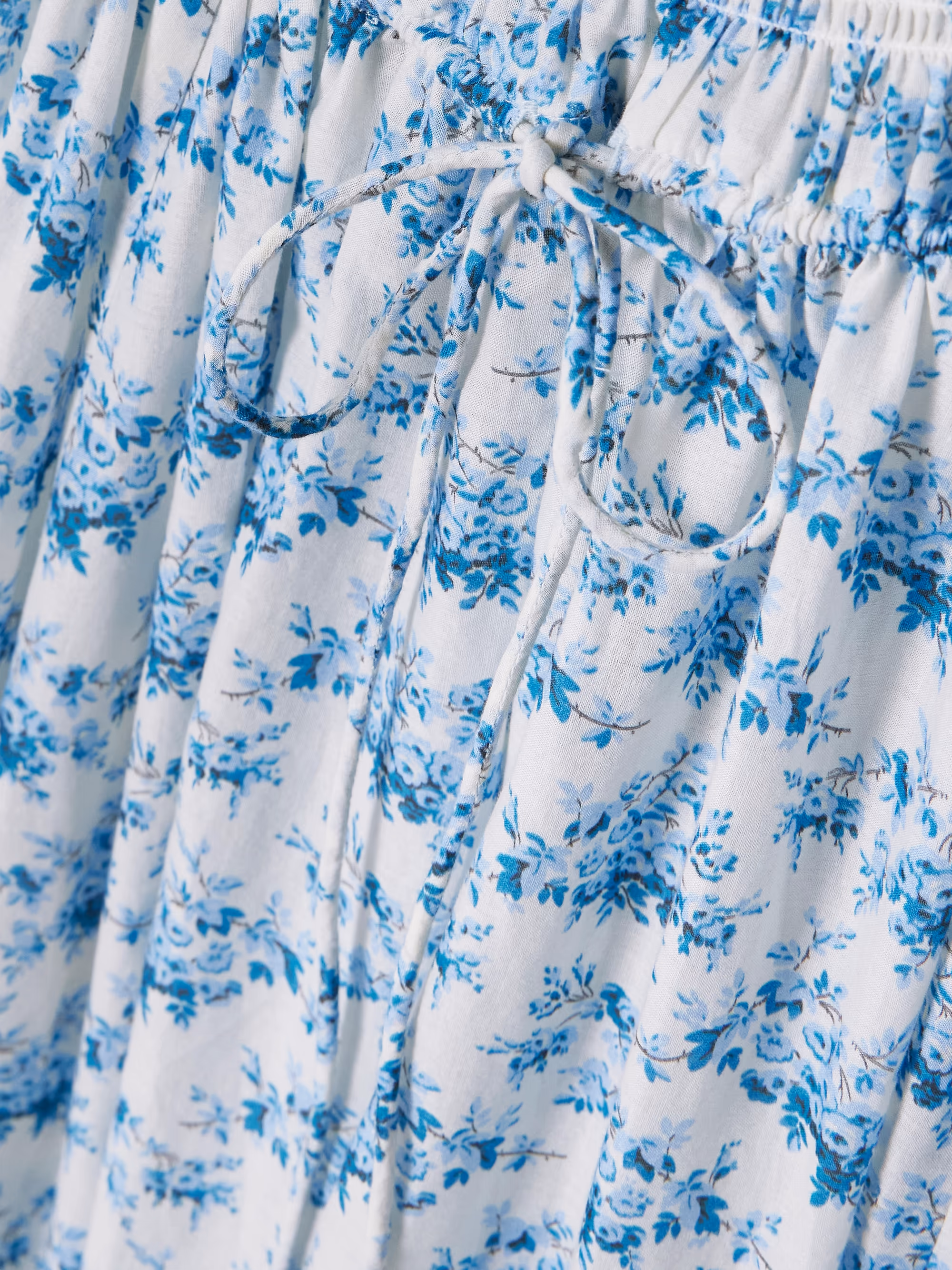 Ashlynn tie-detailed shirred floral-print organic cotton-voile midi dress