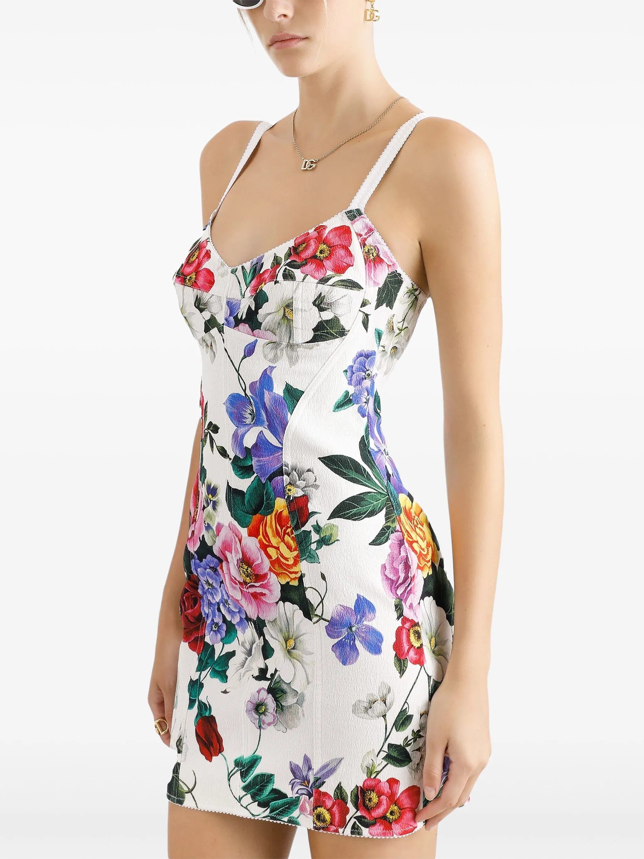Floal-Print Mini Dress