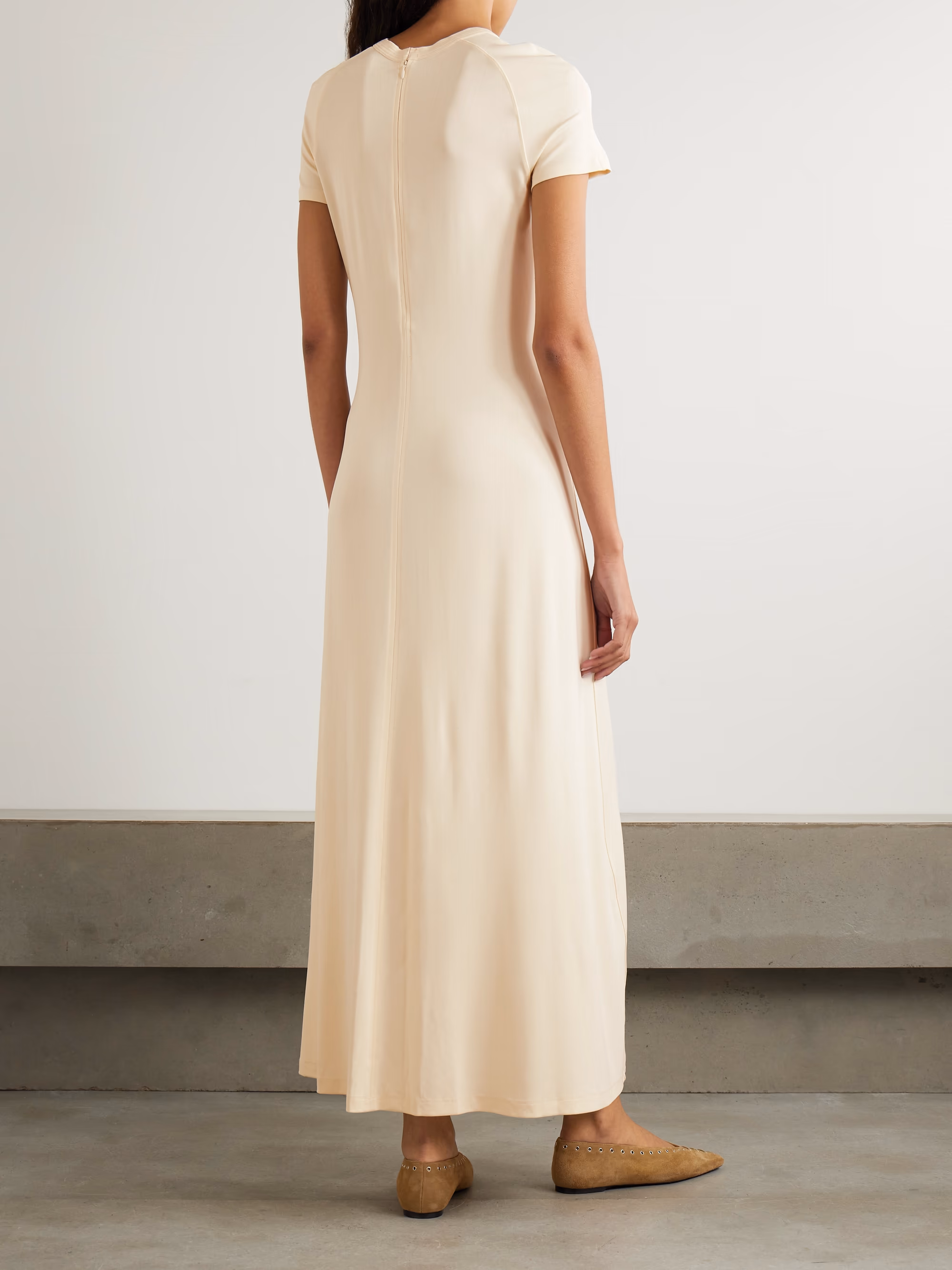Stretch-jersey maxi dress