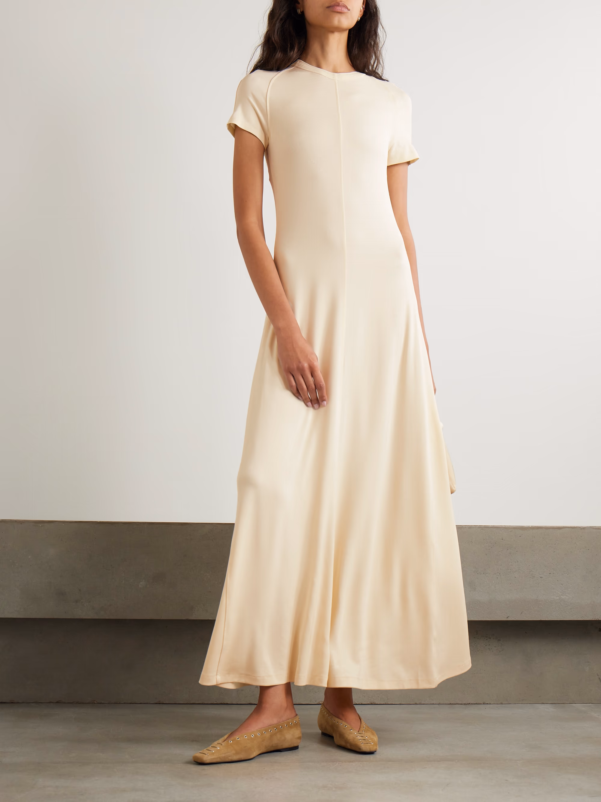 Stretch-jersey maxi dress