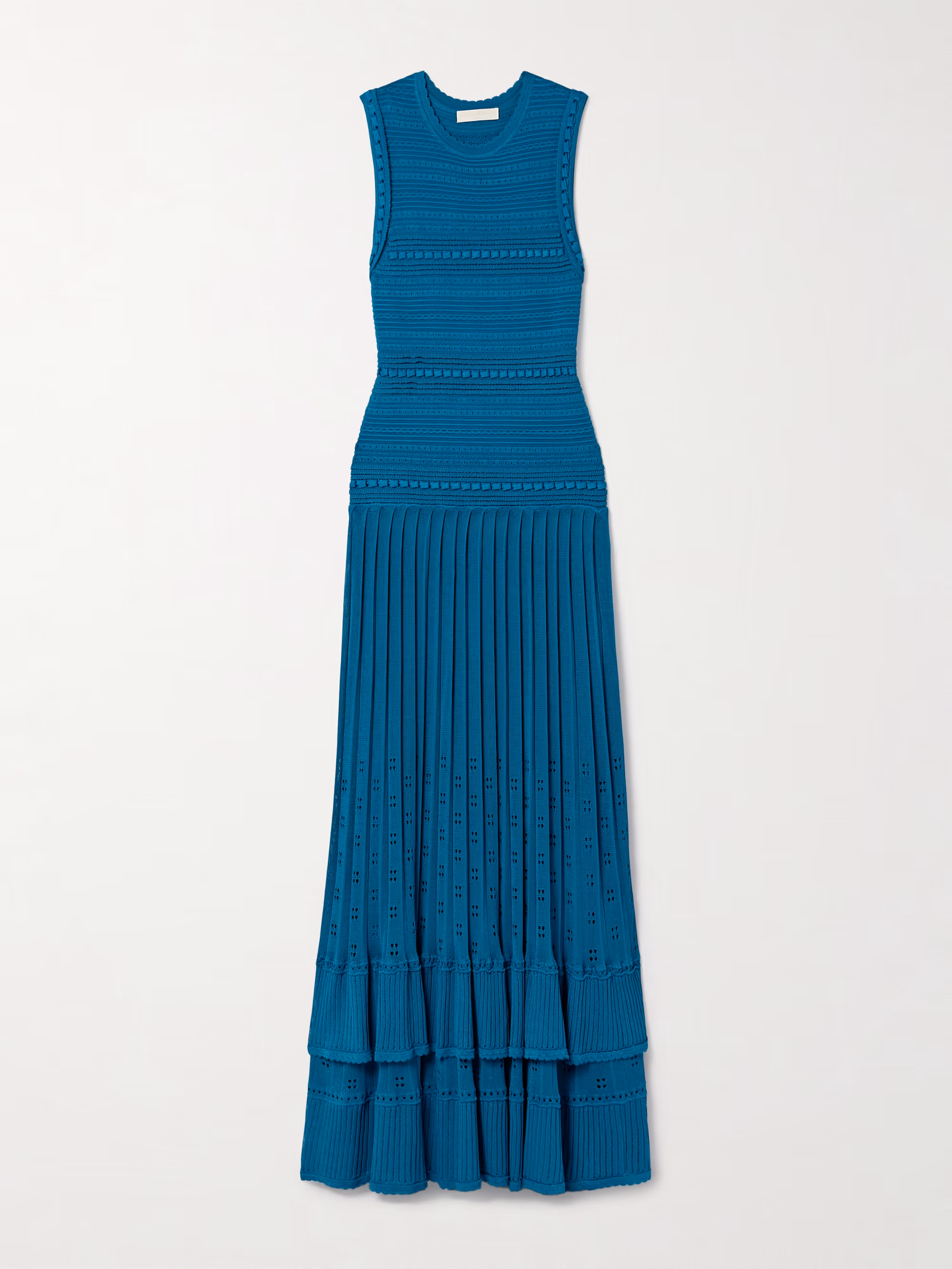 Mireille pleated knitted maxi dress
