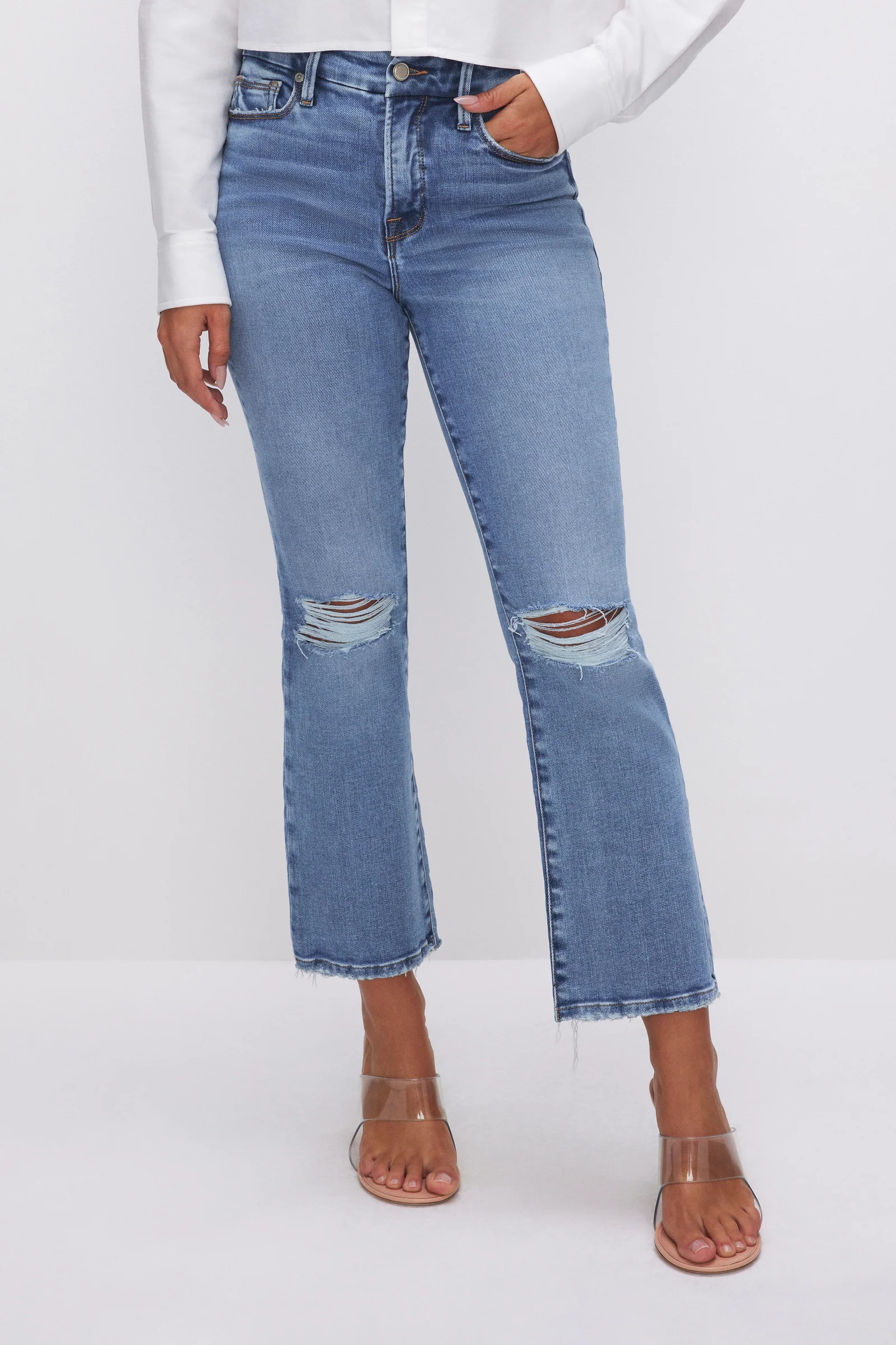Soft-Tech Good Legs Cropped Mini Boot Jeans