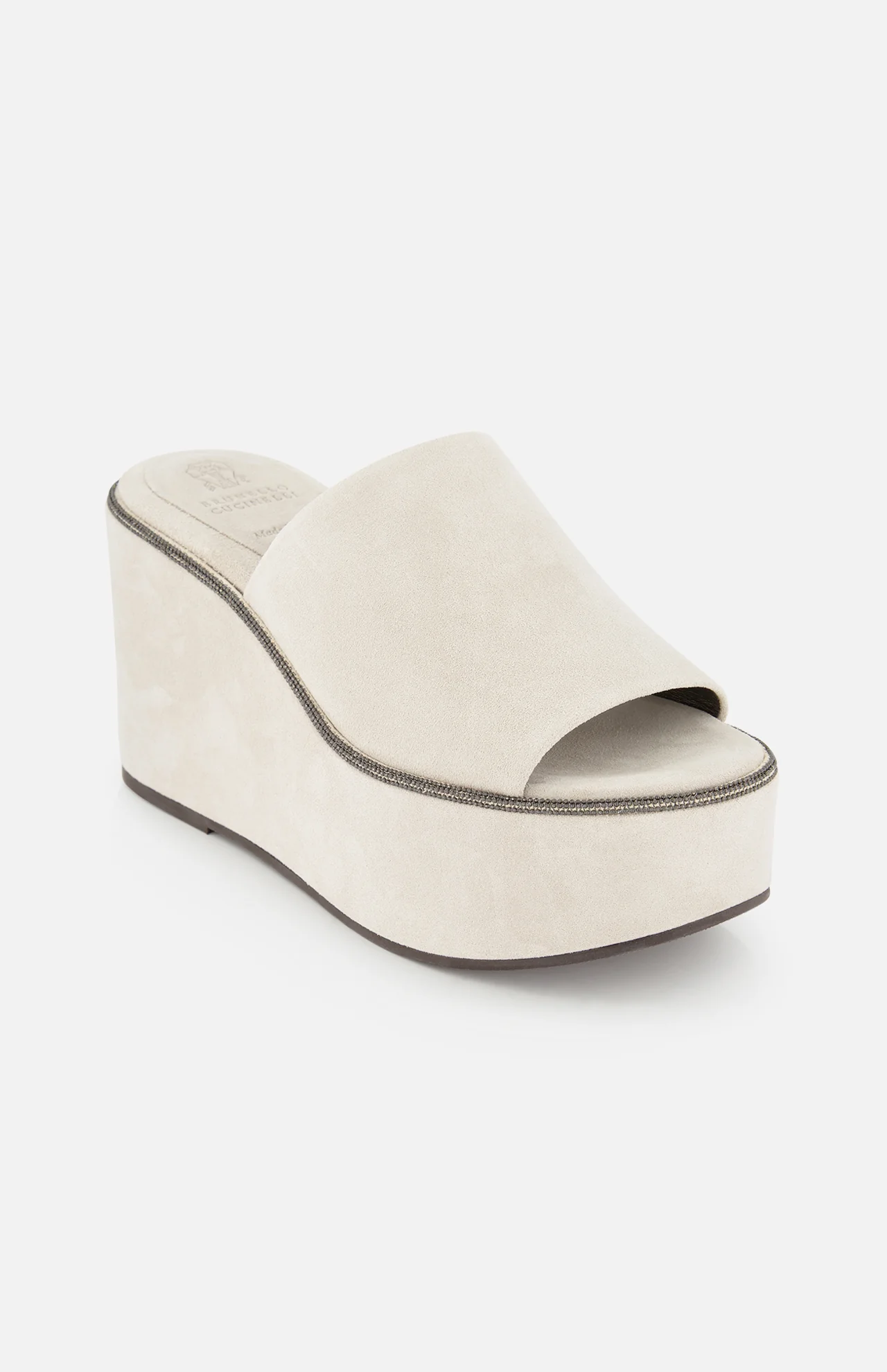 Suede Platform Monili Sandals