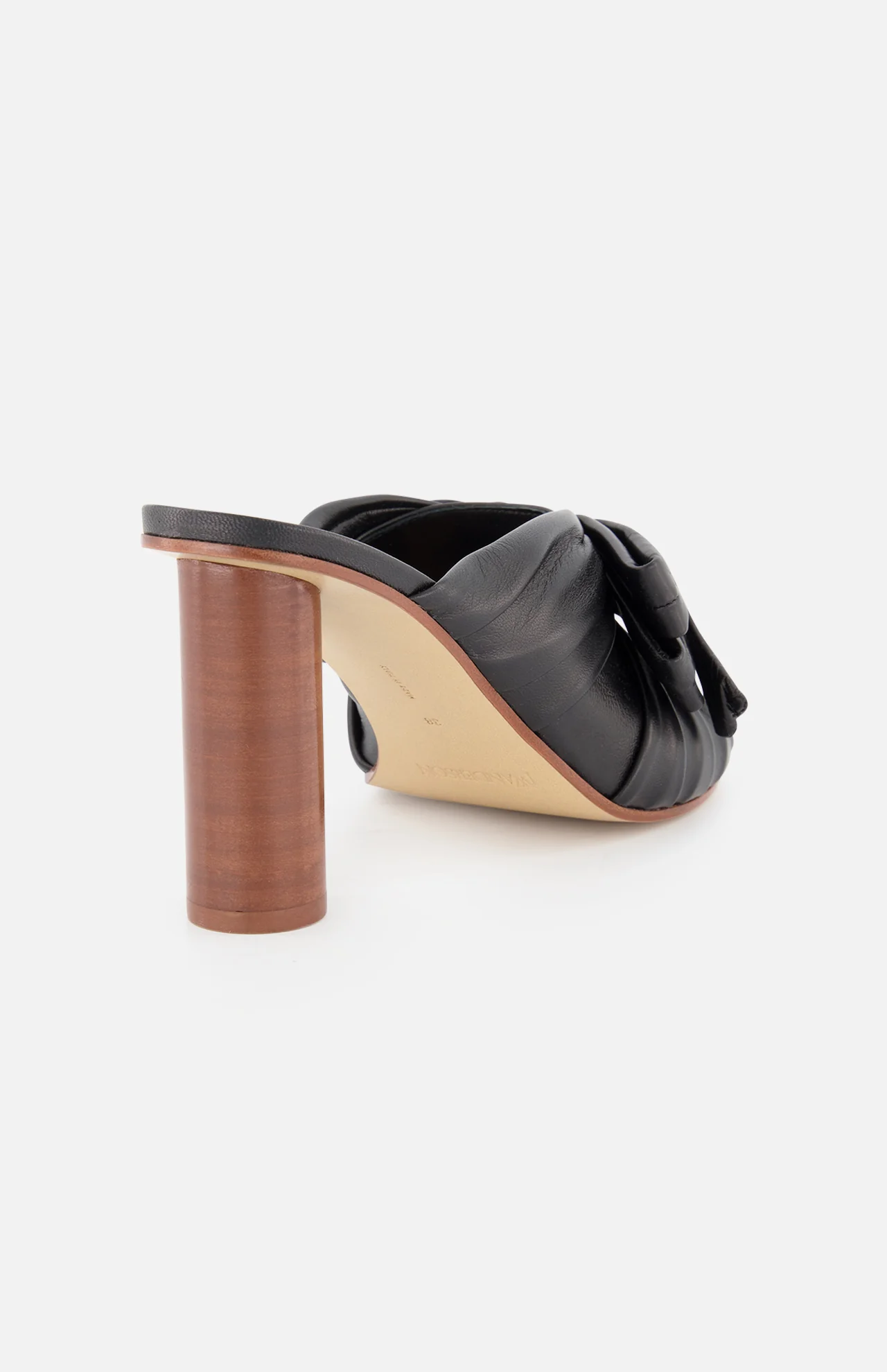 Bow And Wood Heel Sandal