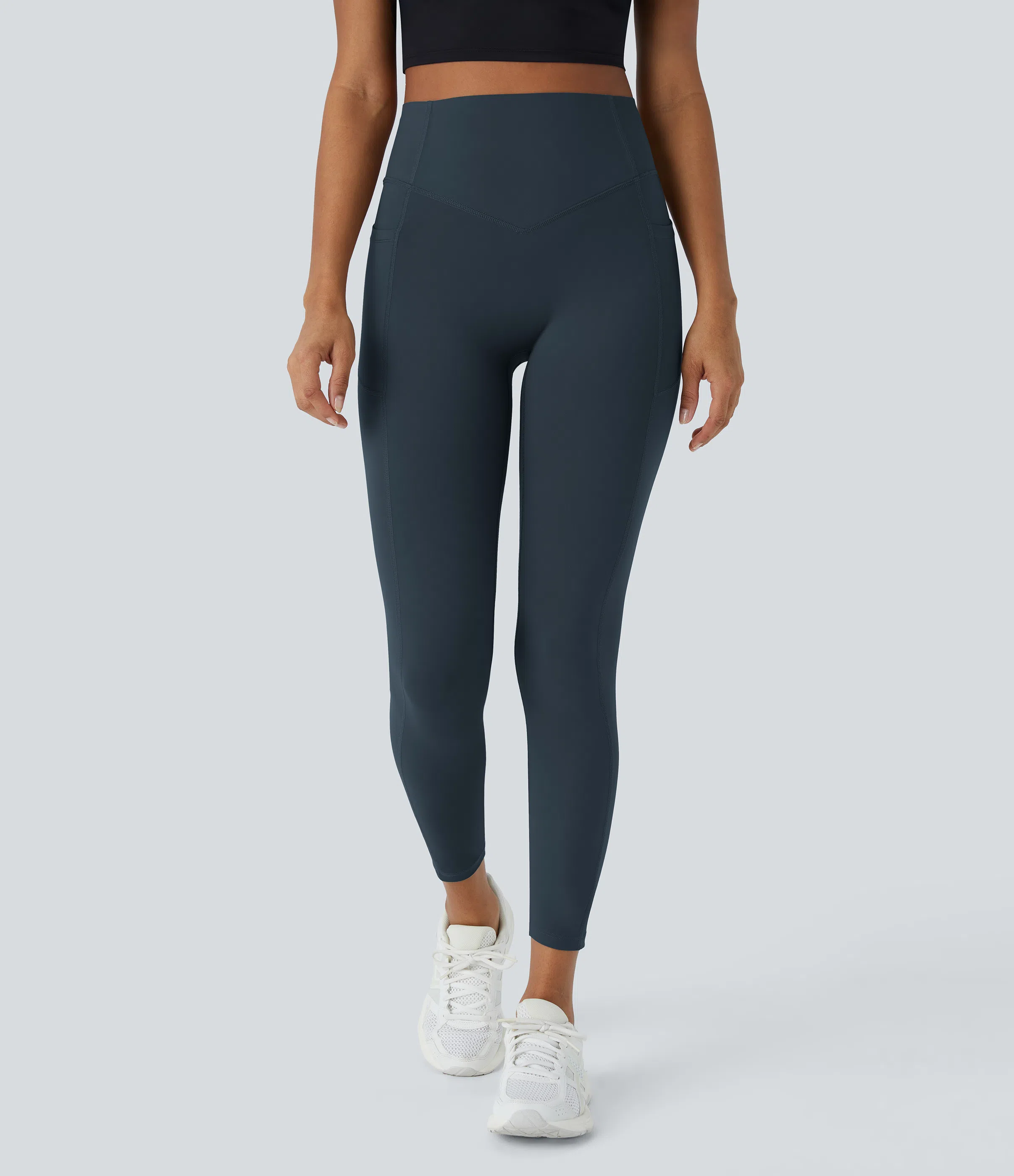 SoCinched High Waisted Scrunch Butt Lifting Tummy Control Side Pocket Shaping Training UltraSculpt Leggings