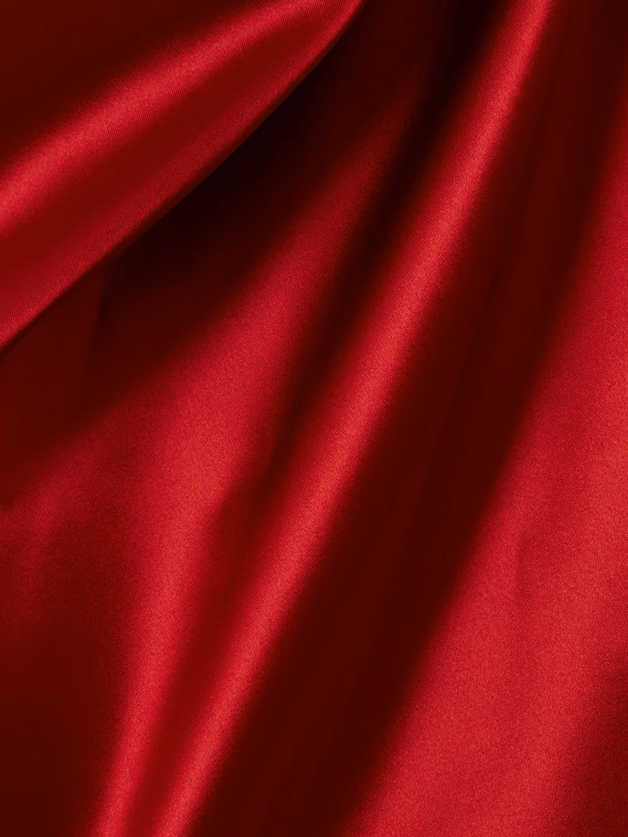 Ruched satin midi dress