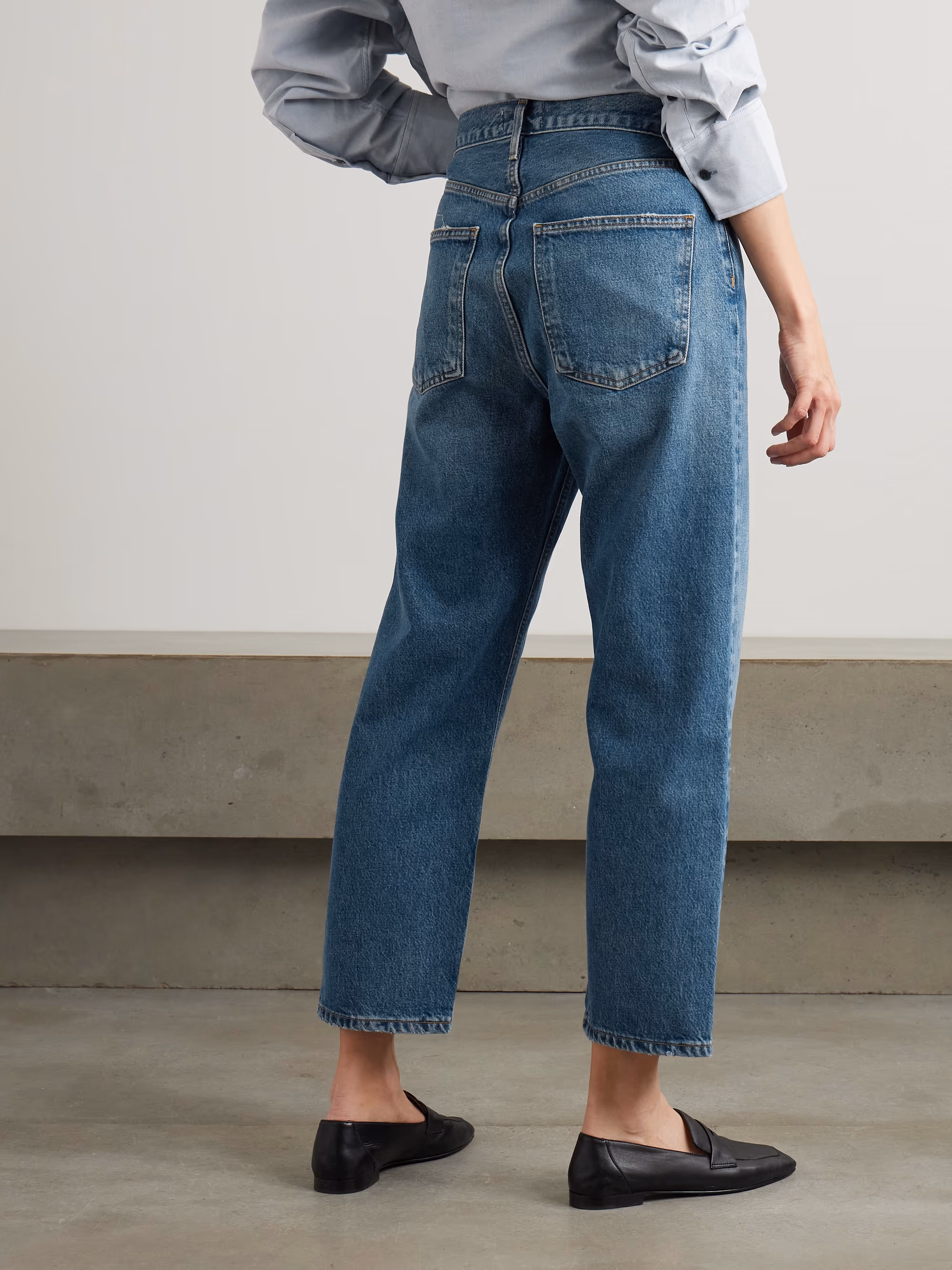 '90s Crop Mid-Rise Straight-Leg Jeans