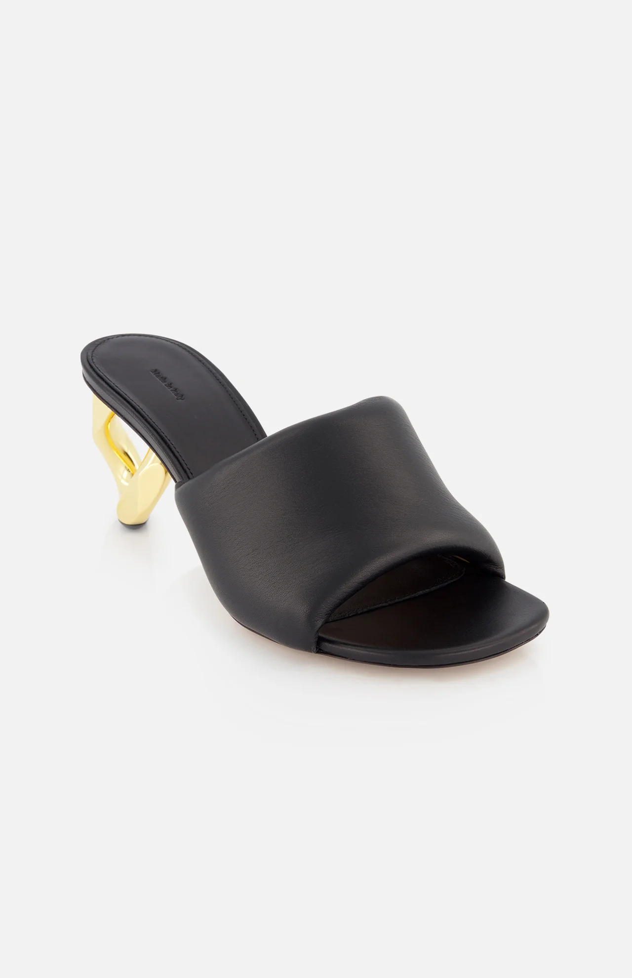 Gold Chain Link Heel Mule Shoe