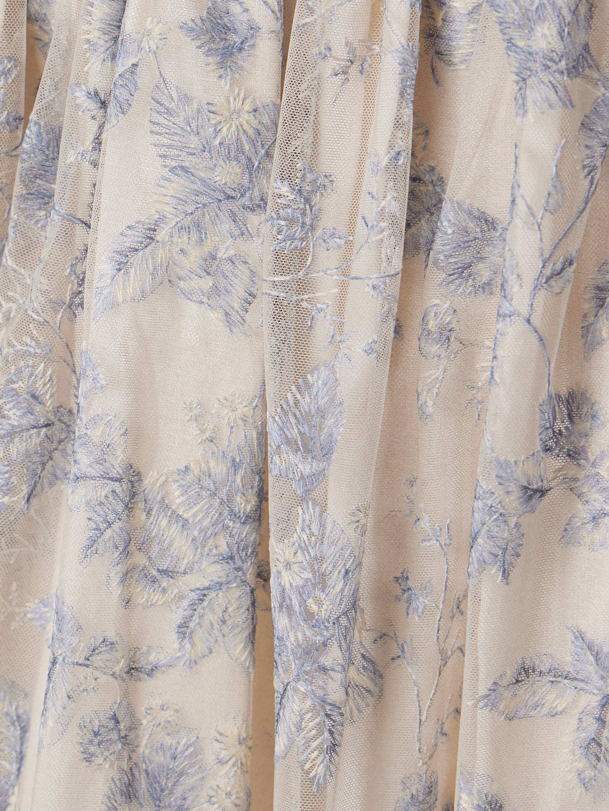 Alhelí Bougainvillea off-the-shoulder embellished tulle midi dress