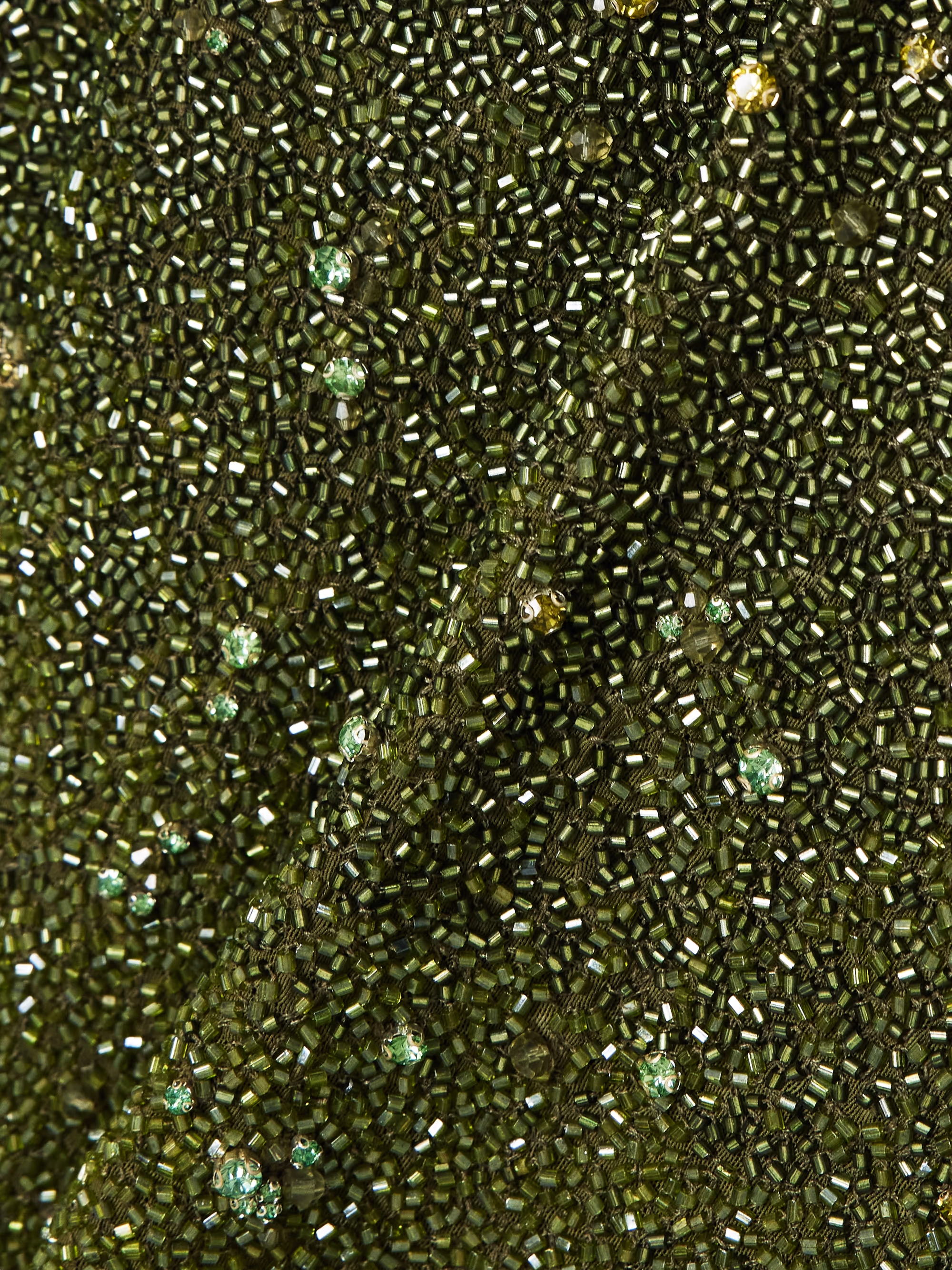 Embellished stretch-tulle mini dress