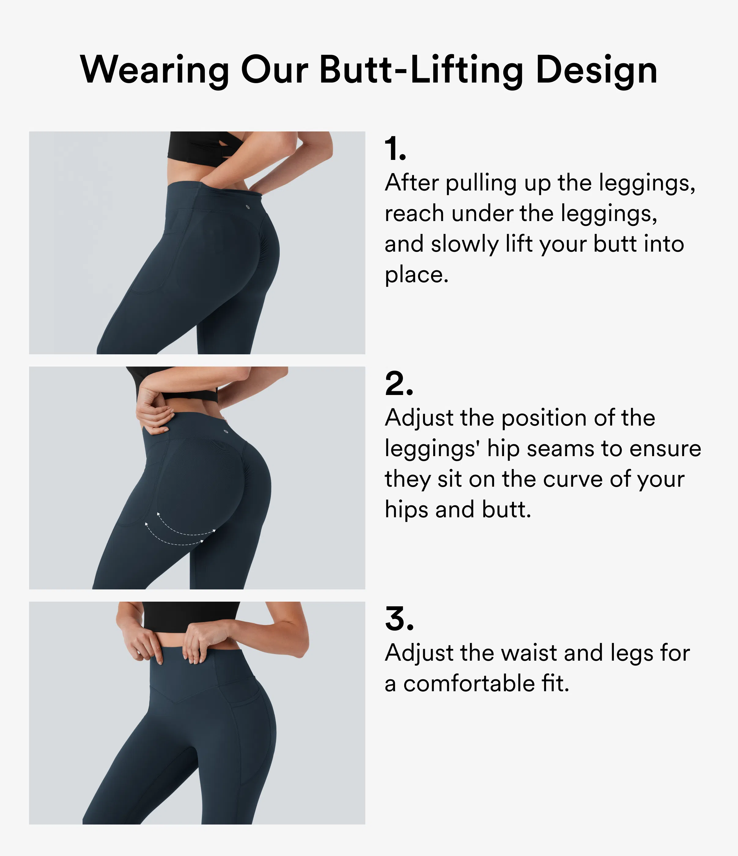 SoCinched High Waisted Scrunch Butt Lifting Tummy Control Side Pocket Shaping Training UltraSculpt Leggings