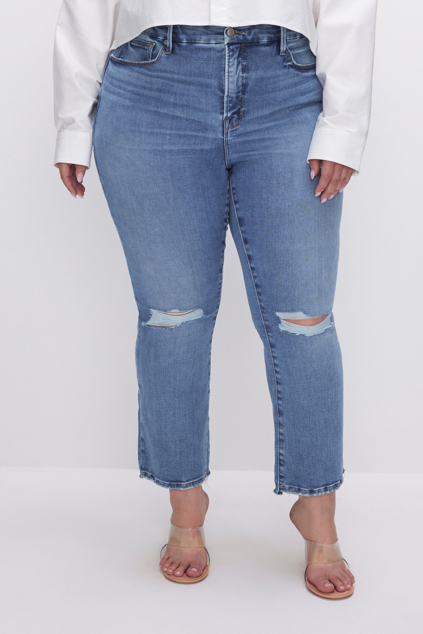 Soft-Tech Good Legs Cropped Mini Boot Jeans