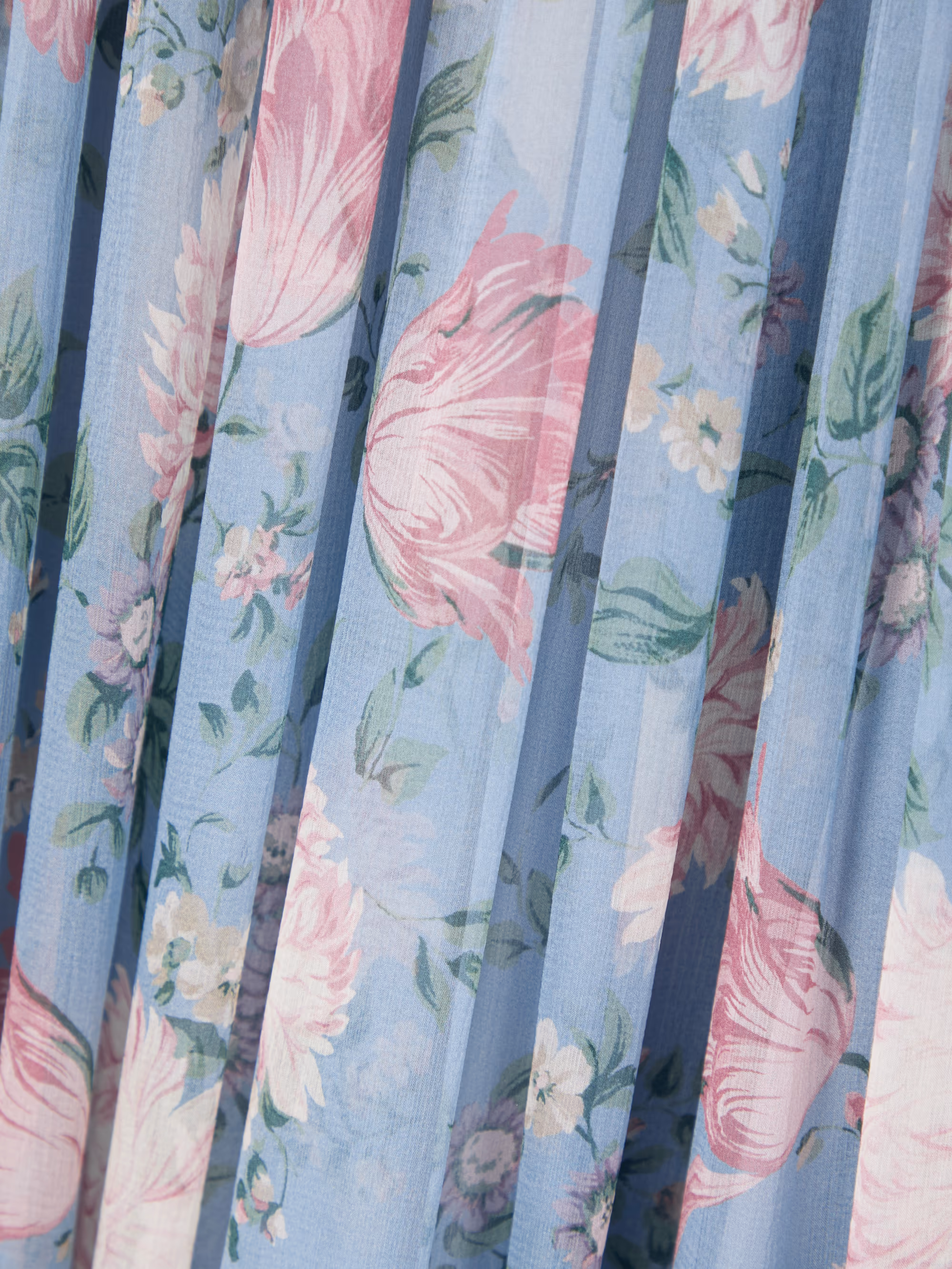 Gathered floral-print silk maxi dress