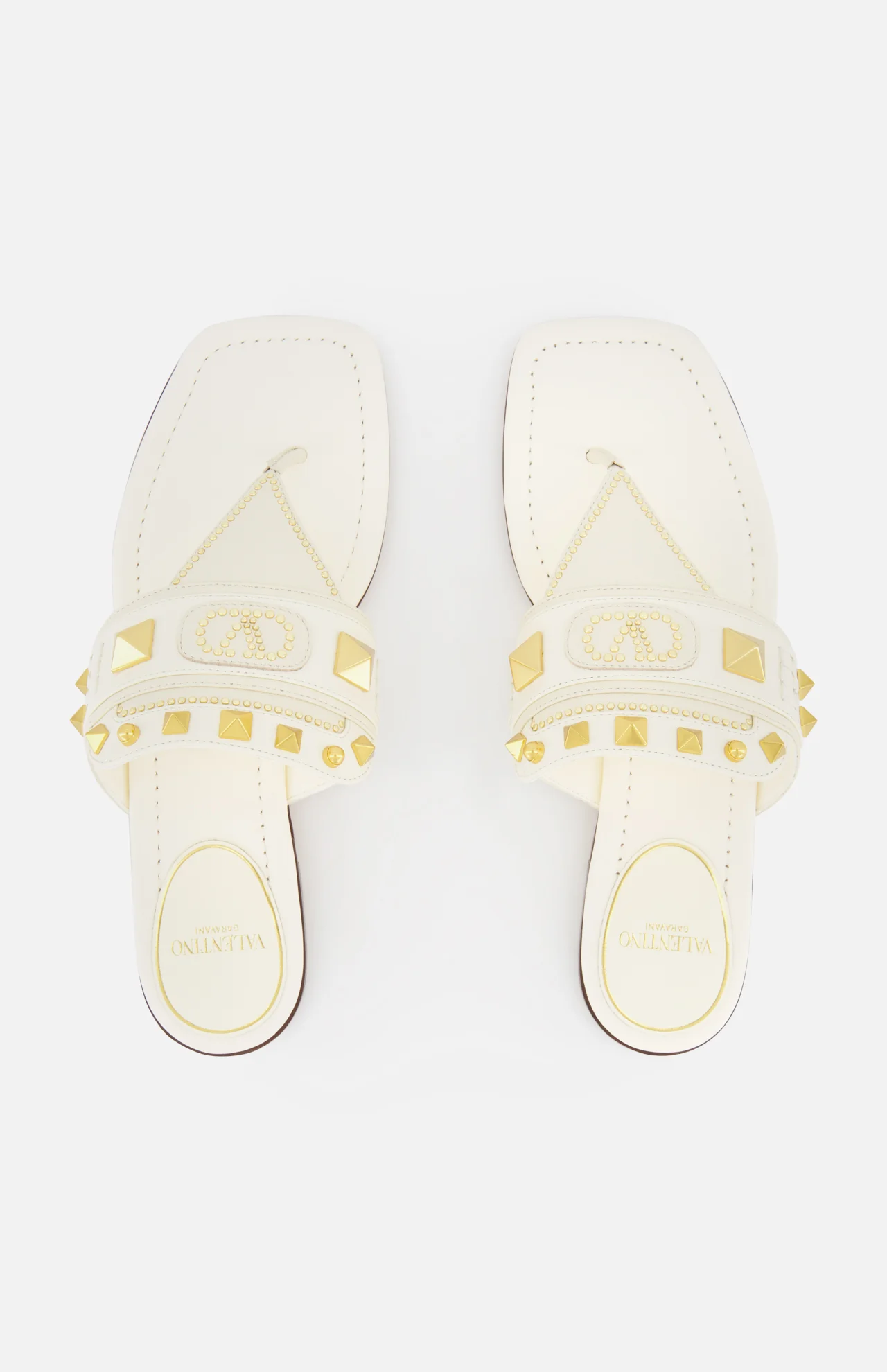 Embellished Plaster Caster Thong Sandal