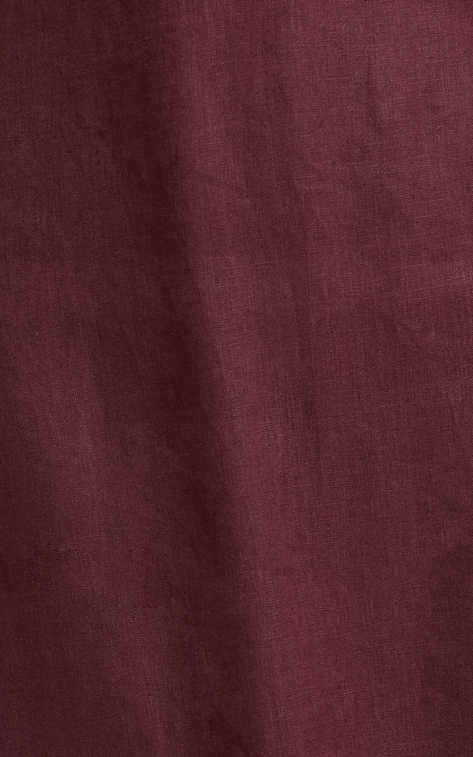 Amalie The Label - Penelope Linen Flutter Sleeve Low Back Maxi Linen Dress in Wine