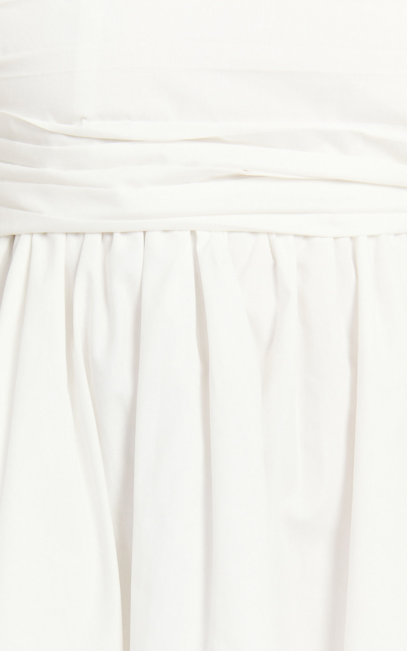 Clover Mini Dress - Back Bow Babydoll Dress in White