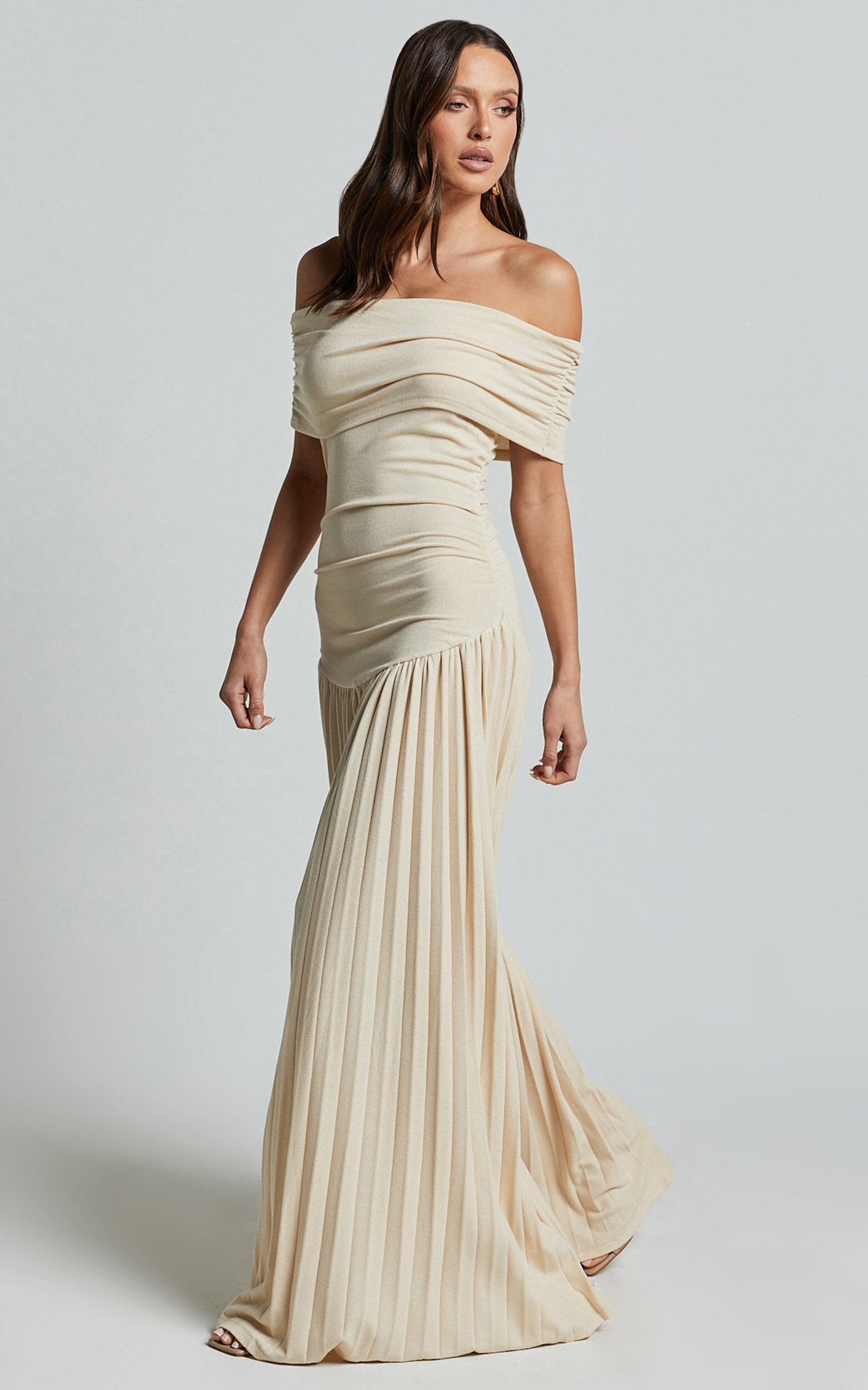 Lioness - Field Of Dreams Maxi Dress in Oatmeal
