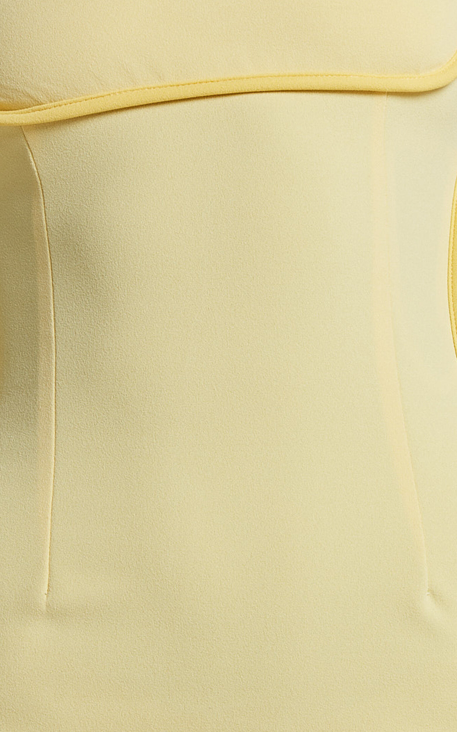 Abegaille Midi Dress - Bodycon Dress in Lemon