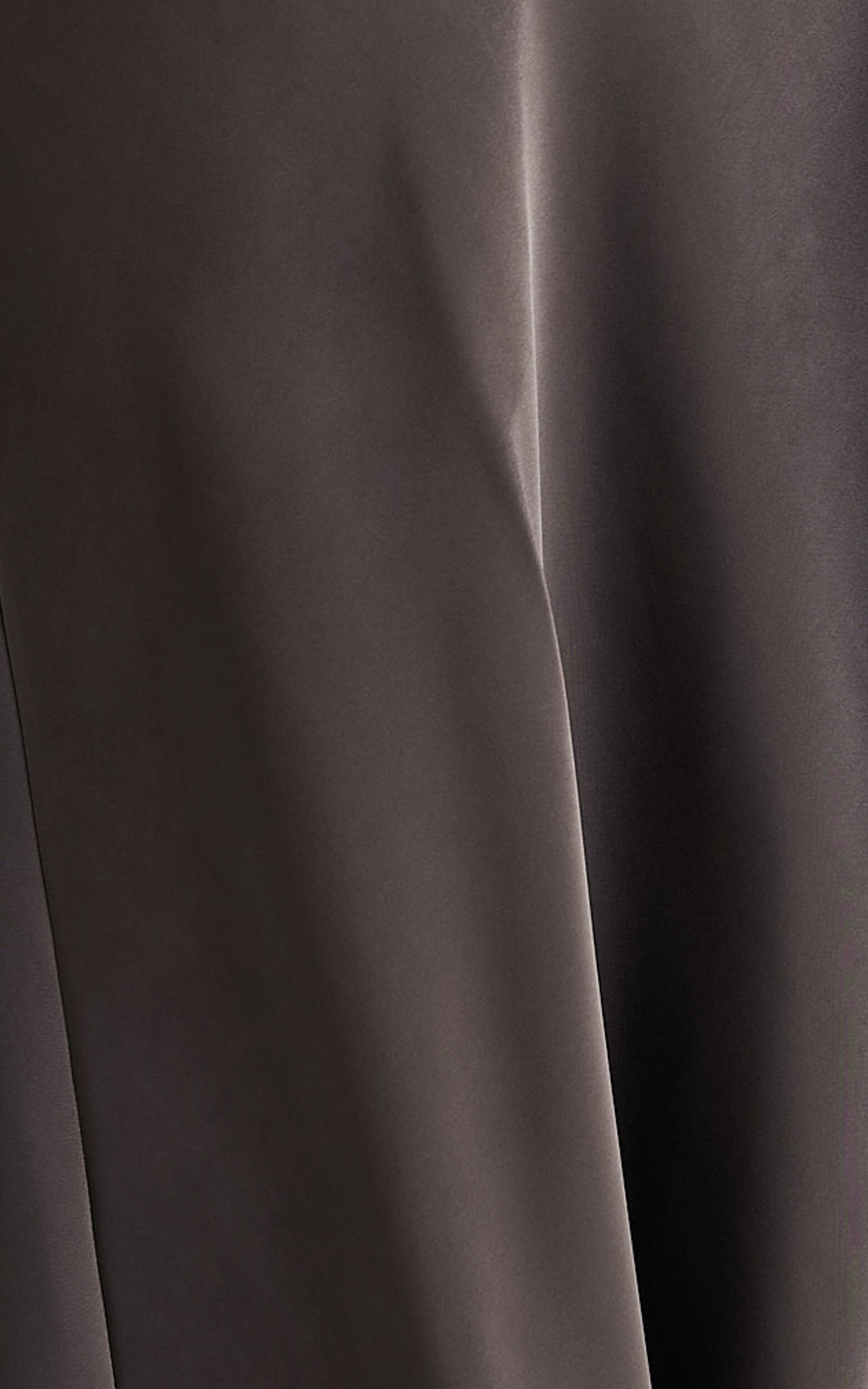 Aurora Midi Dress - Halter Tie Neck Satin Bias Cut Dress in Espresso