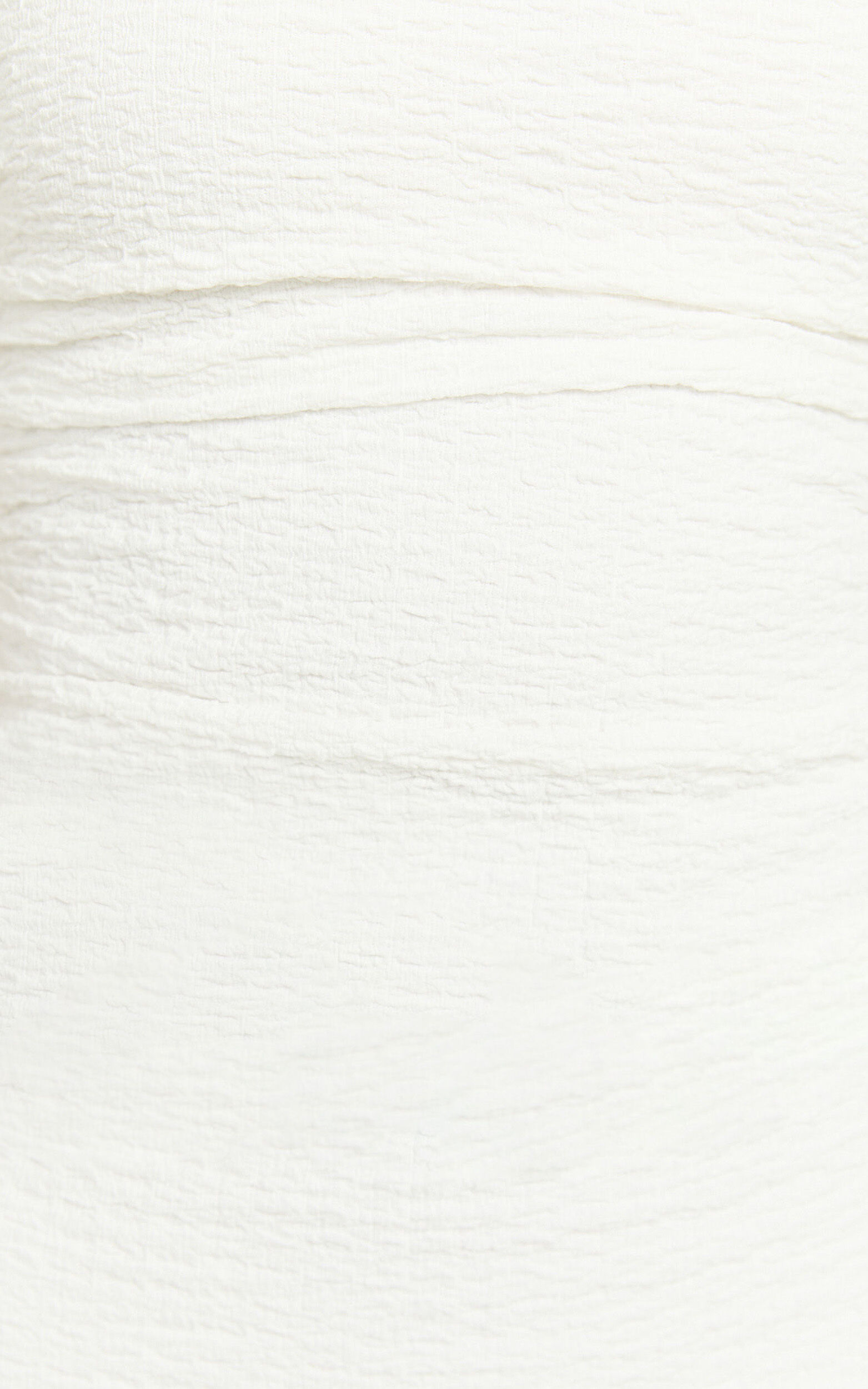 Lila Midi Dress - Halterneck Ruched Bodycon Dress in Off White