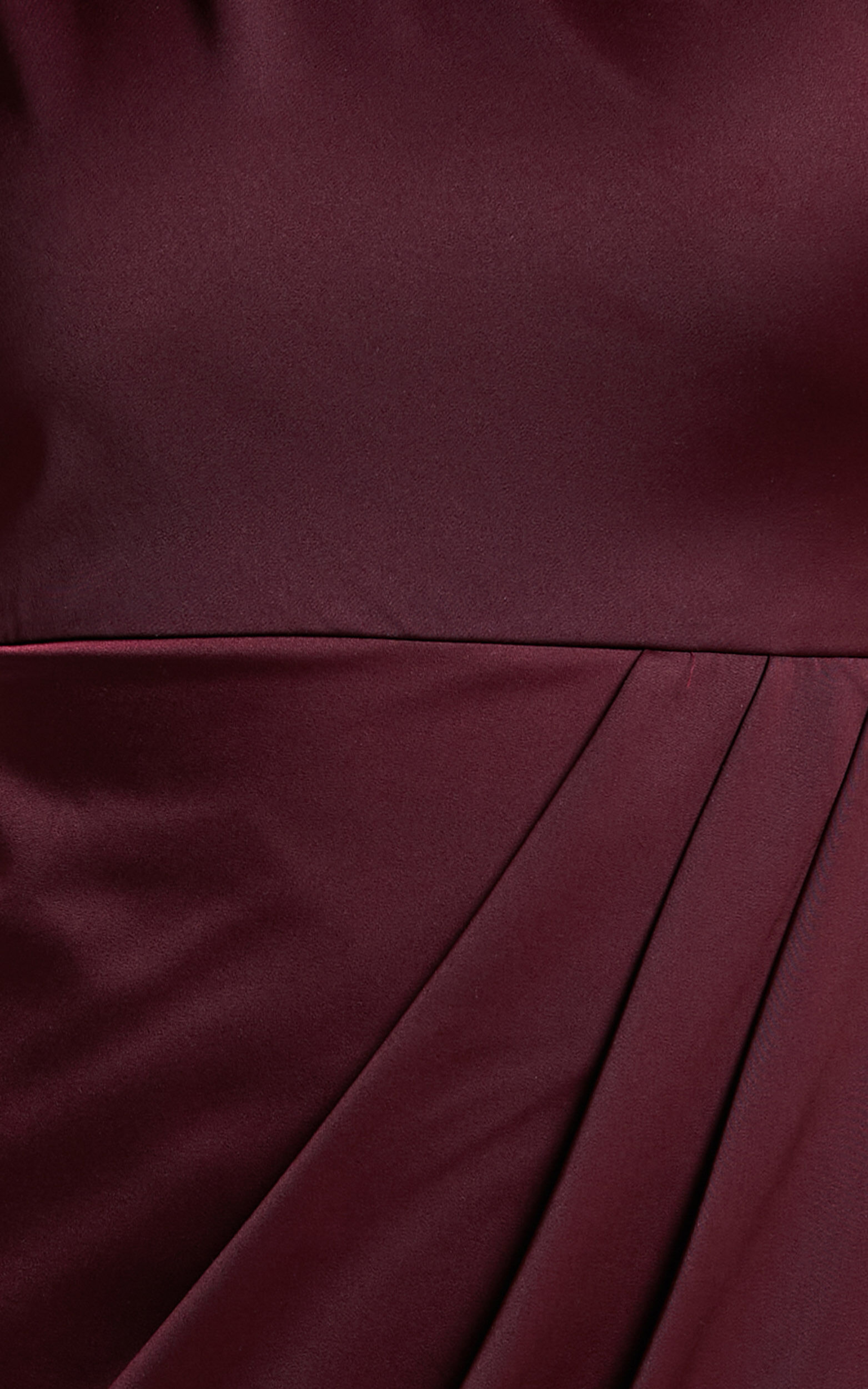 Felt So Happy Midi Dress - One Shoulder Drape Dress in Wine