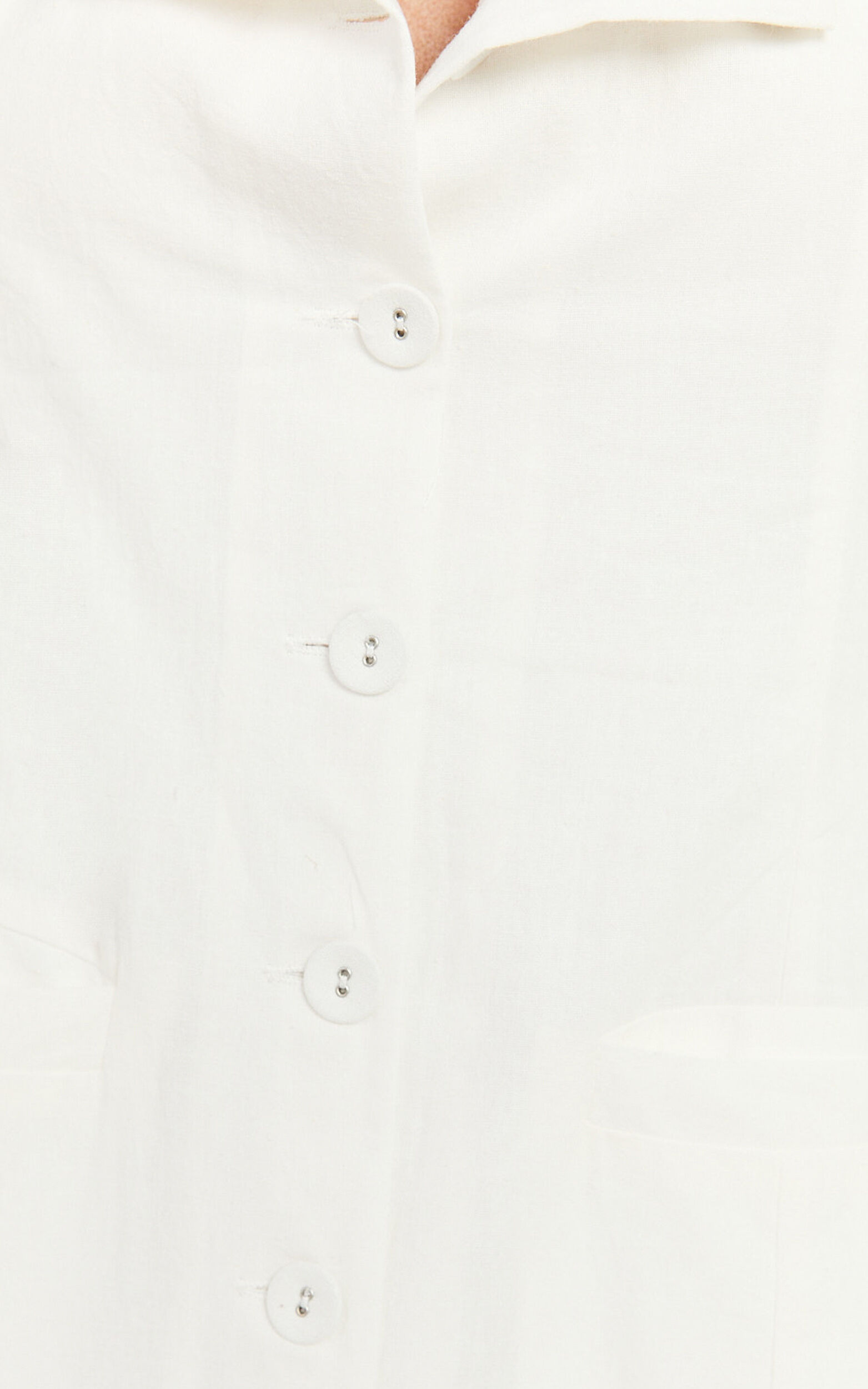 Shane Midi Dress - Button Through Halter Slip Dress in White