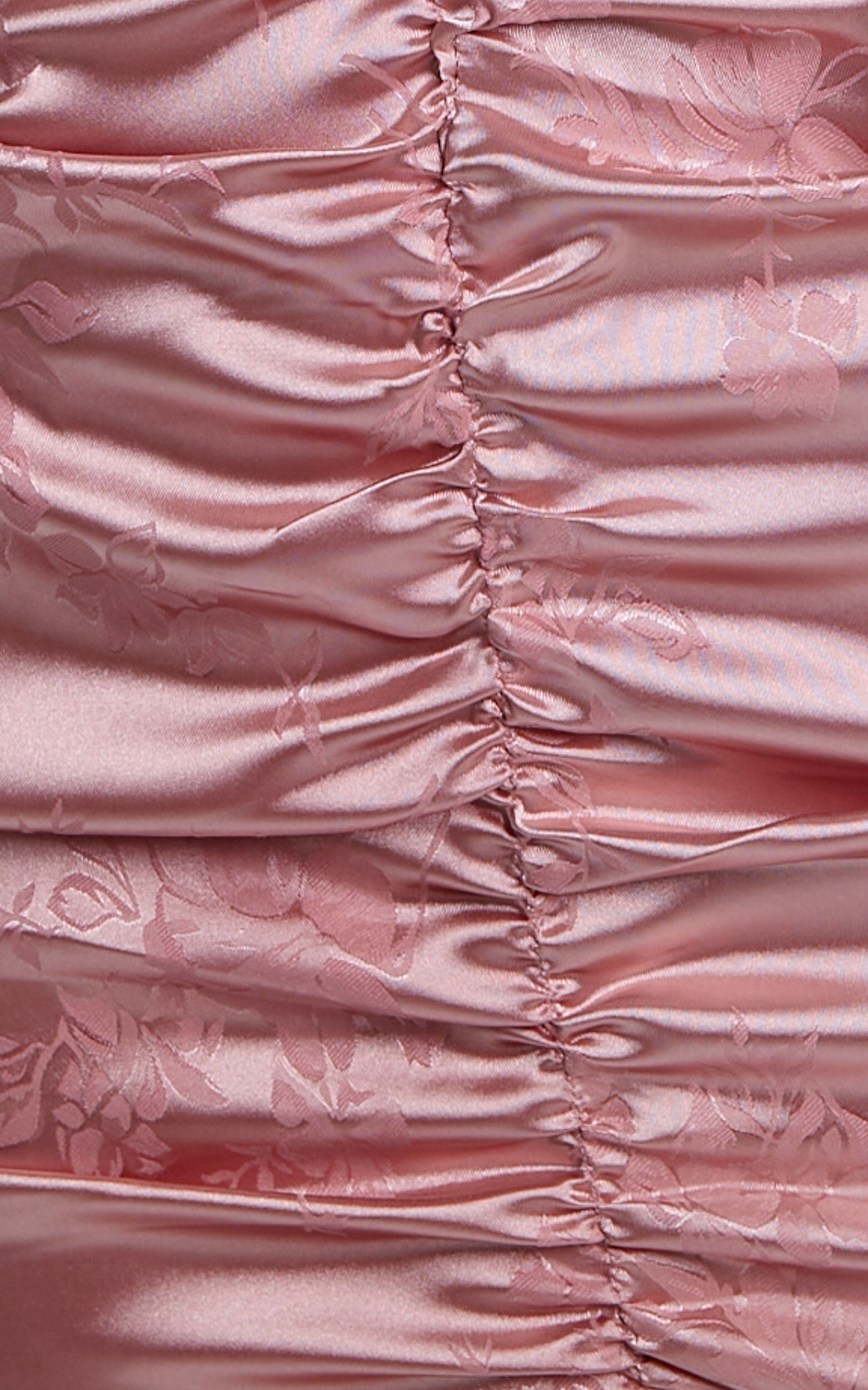 Richmond Mini Dress - Long Sleeve Ruched Dress in Dusty Pink